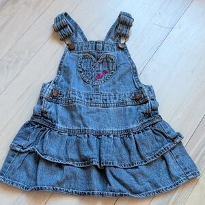 OshKosh Overalls Dress With Heart Detail